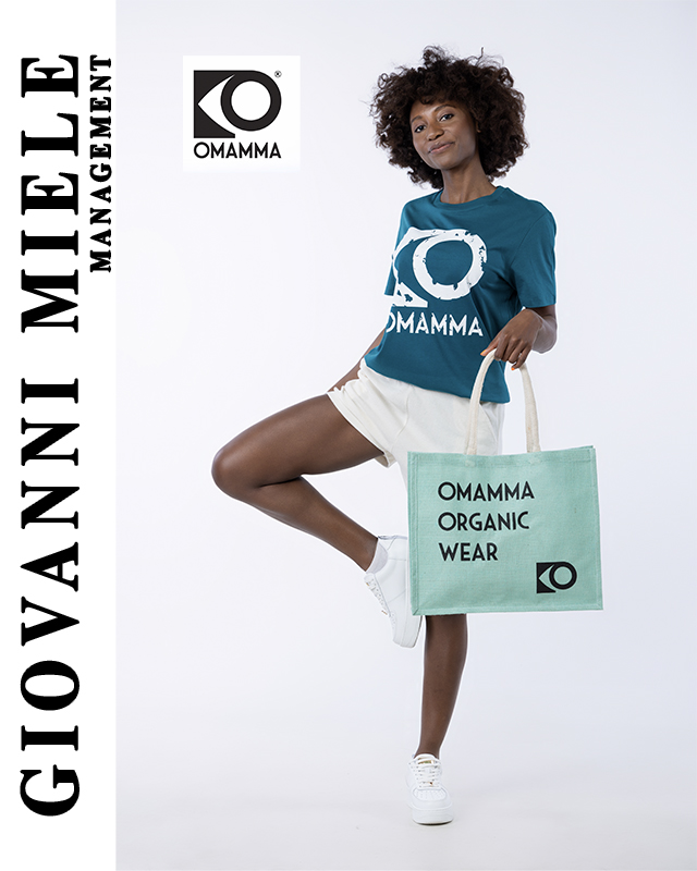 Lookbook moda Omamma Ware, ritratto full body in studio